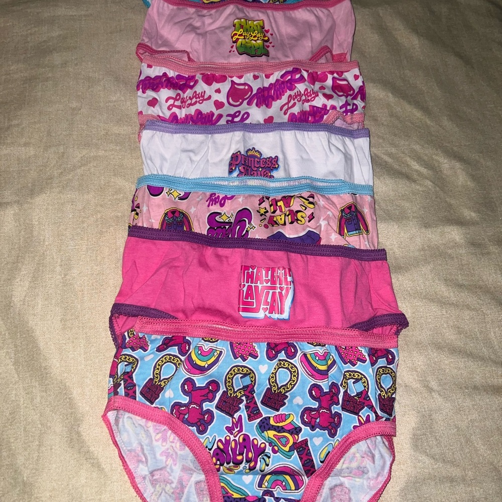 Colorful Girls' Cartoon Underwear Set